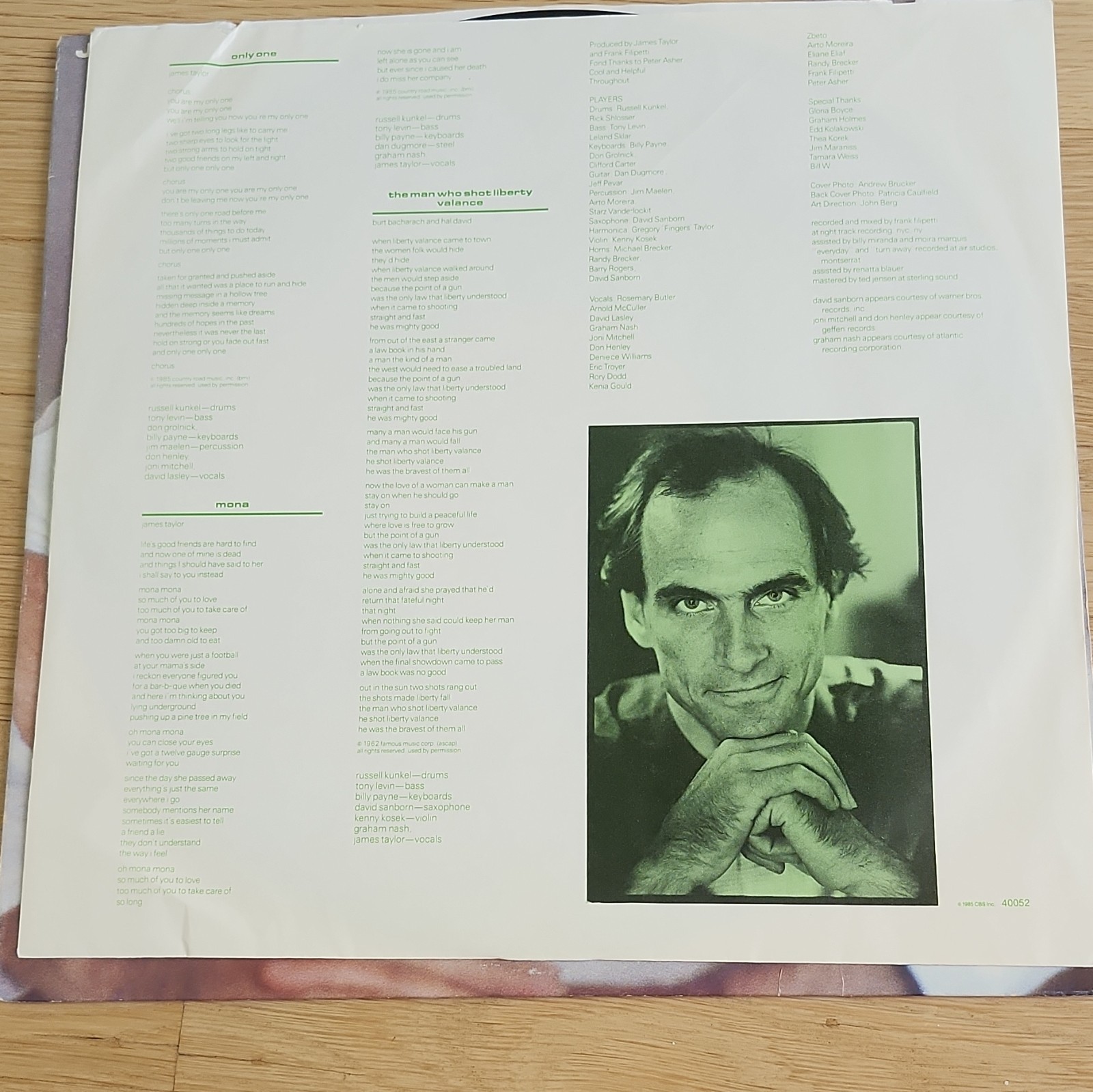James Taylor That’s Why I’m Here Col FC 40052 12″ Vinyl LP Stereo EASTER EGG