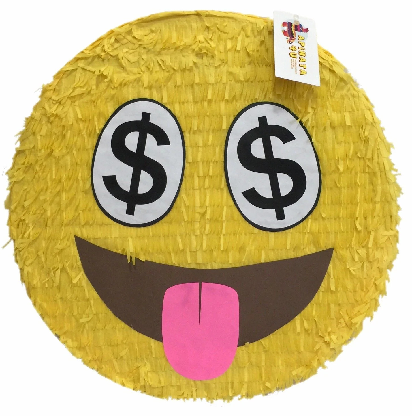 Money Lover Emoticon Pinata 16″