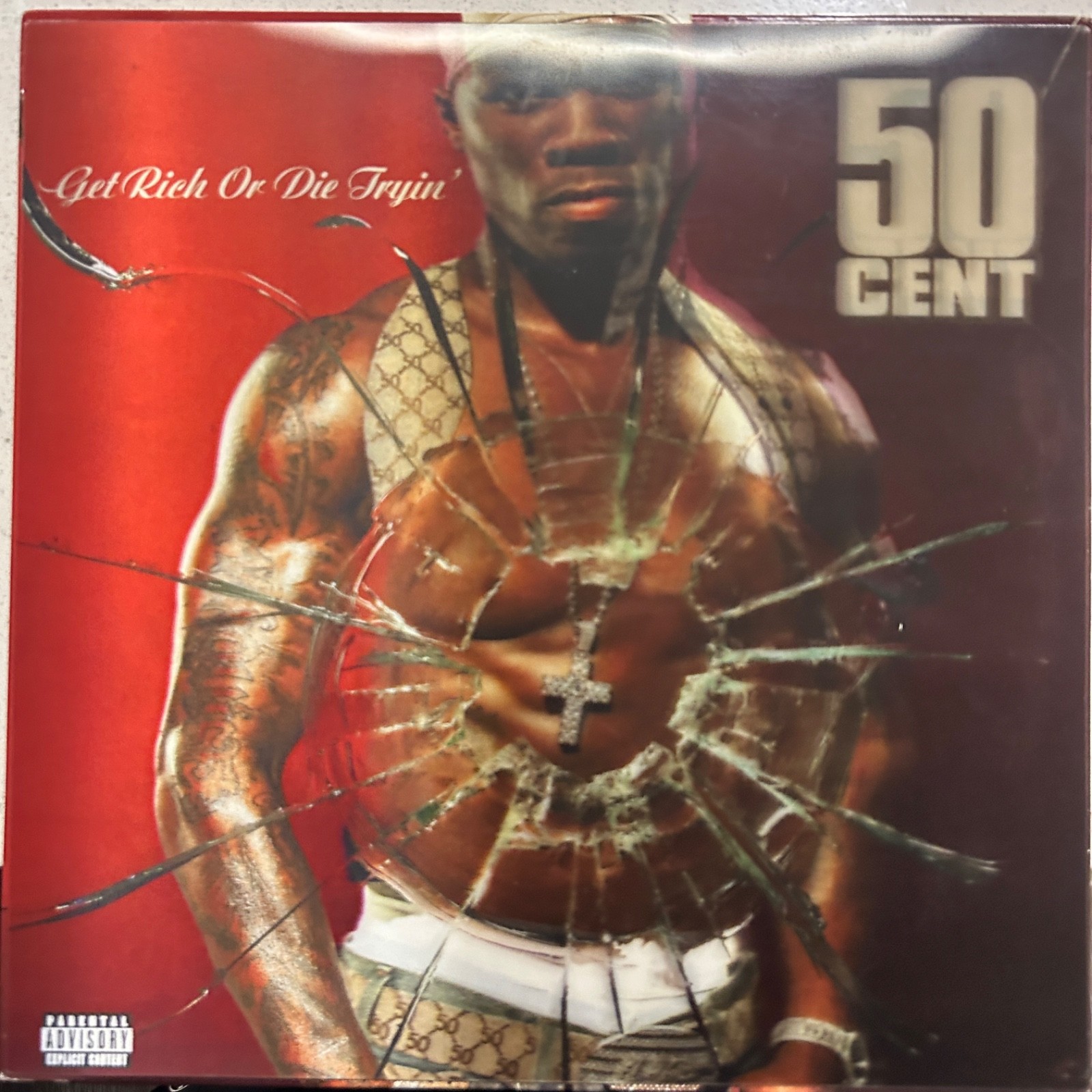 50 Cent – Get Rich Or Die Tryin’ LP – [0694935441] 2015 Lenticular Cover (EX/EX)