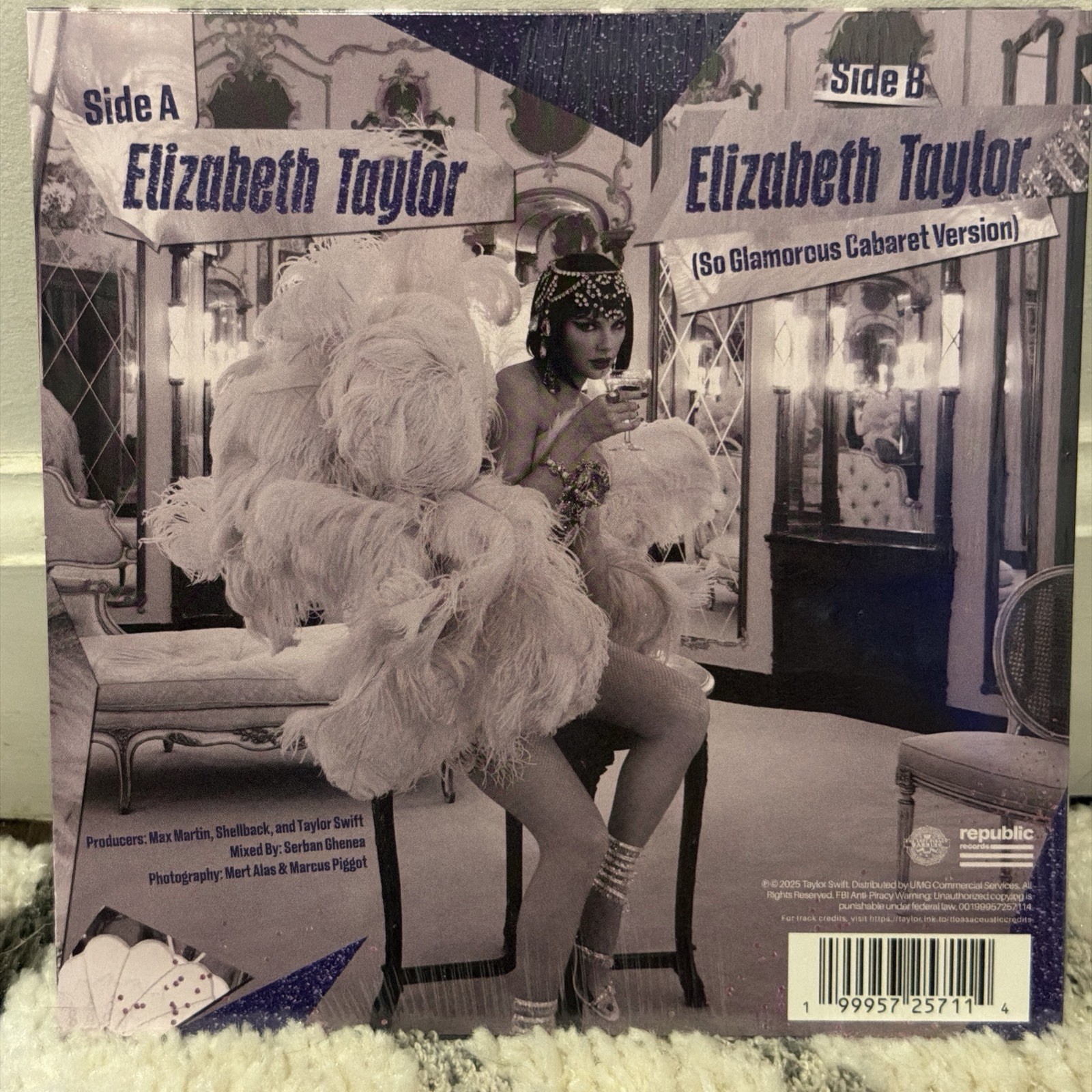 Taylor Swift Elizabeth Taylor Record Store Day 2026 Exclusive 7″ Vinyl RSD New