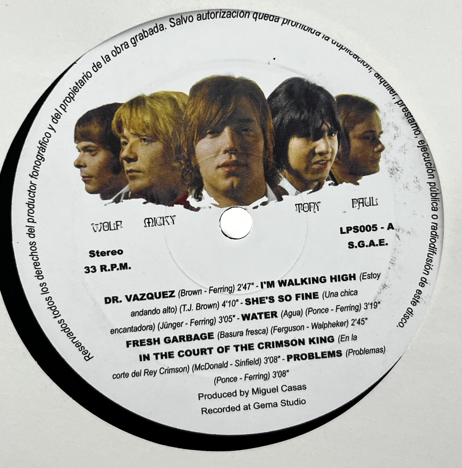 Evolution Vinyl Record Prog Rock Psych LP Wah-Wah 1971 2000’s Reissue